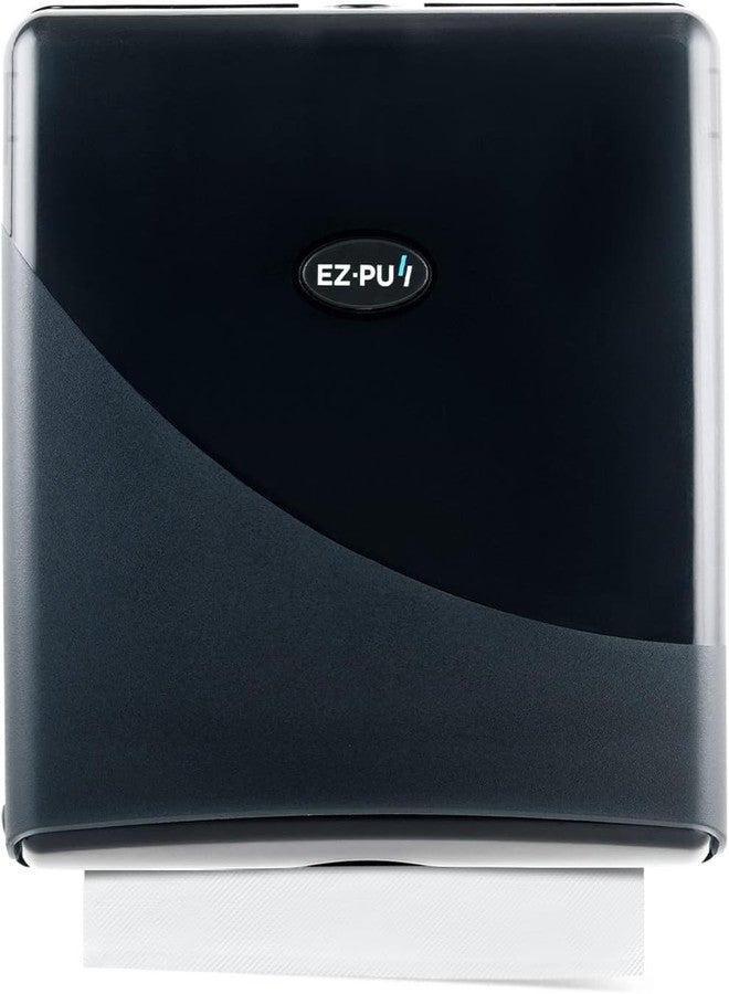 EZPULL EZbrnd Wall Mount SLIMFOLD Hand Towel Dispenser for Kitchen/Washroom/Office/RV/Airbnb, Pearl Black, 3210B-EZ - Image 1